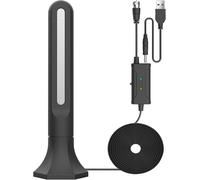 Powerful HD TNT Indoor TV Antenna,Digital HDTV Antennas with Signal Amplifier,250 Miles Long Range and 360° Rotation,Support Portable 4K 1080P VHF HDTV Free