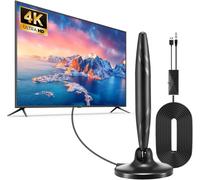 Powerful HD TNT Indoor TV Antenna with Amplifier,Digital TV Receiver,Compatible with 4K 1080P Portable TV and All TVs