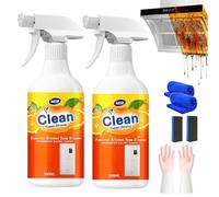 Powerful Kitchen Foam Cleaner, 2025 Upgraded Multi-purpose Bubble Cleaning Spray, Heavy-Duty Kitchen Foaming Degreaser, Easy Glow Magic Kitchen Cleaner, For Range Hood, Oven, Grill, Cooktops(2pcs)