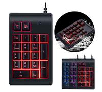 PowerFul-LOT Clavier Keyboard Filaire USB Rétro-éclairé Clavier étanche Pavé Numérique Trois Couleurs RVB Prix Spécial！