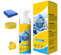 Powerful & Multipurpose Car Interior Foam Cleaner, All-Purpose Rinse-Free Foam Cleaner Spray, Quick Spray and Wipe Waterless Detailer, Car Leather Cleaning, Cars Seat Foams Cleaners (1Set)