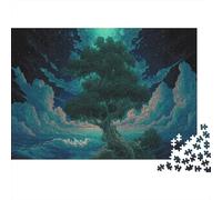 Powerful Ocean Cliff Tree Puzzle Puzzle De 1000 Pièces Jouet De Défi pour Adultes Puzzle De Plaisir Familial Jeu Éducatif Familial Cadeau De Décoration Intérieure 52x38cm/1000pcs