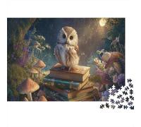 Powerful Owl Puzzle 1000 Pièces Jouet De Défi pour Adultes Puzzle De Plaisir Familial Défi Éducatif Cadeau De Décoration Intérieure 52x38cm/1000pcs