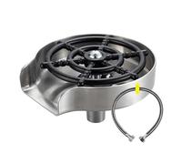 Powerful Sink Cup Washer, Stainless Steel and ABS Glass Rinser for Kitchen, Effortless Sink Glass Washer, Cup and Bottle Cleaning Tool for Home