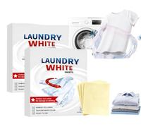 Powerful Stain Remover Brightening Fabric Laundry Cleaning Sheets,Cleaning Laundry Whitening Sheets,Fast Stain Removal for Clothes and Fabrics,Safe Formula (2 Box)