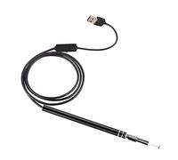 Powerful Tools Otoscope numérique à LED, kit de Suppression de cérumen pour Appareil Photo auriculaire Outil de Nettoyage de Cire d'oreille Outil de Soins de santé Micro USB 3-en-1 étanche à l'eau