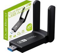 Powerful Wifi Cle Ac867mbps Adapter Usb 3.0 Dual Band Dongle Wifi Card For Laptop 2.4g 5ghz Compatible With Windows 11 10 8 7 Xp Os X