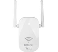 Powerful WiFi Repeater 1200Mbps Dual Band 5GHz & 2.4GHz, WiFi Extender 4 Modes Ethernet Port Compatible with All Internet Box (E-1201U)