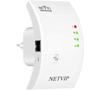 Powerful WiFi Repeater 300Mbps Covers Up to 200¿ Amplifier Extender Wireless Booster Access Point Powerful WiFi Port with Ethernet Port, Compatible with All WPS Internet Boxes