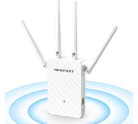 Powerful WiFi Repeater 300Mbps RE516, 2.4GHz WiFi Amplifier with 4 Antennas and Ethernet Port, WiFi Repeater Covers up to 100¿, Compatible with All Internet Boxes