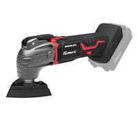 PowerG Multitool PT200401 Sans batterie Tension 20 V avec moteur sans balais Vitesse de ralenti 5000-18000 tr/min Surface Soft Grip pour un maintien sûr Noir
