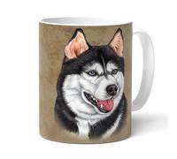 powergift HUSKY - Tasse A Café Ou Pour Le The. Tasses Avec Motif De Chien et Chat. Votre Animal Prefrere - Parfait Pour Les Amouraux de Animaux. Mug En Céramique.