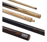 POWERGLIDE EXIOS Lot de 2 queues de Billard articulées 50/50 en frêne | Manche en frêne | Fût épissé à la Main | 510,3 g | Taille complète 144,8 cm | Pointe de 9,5 mm