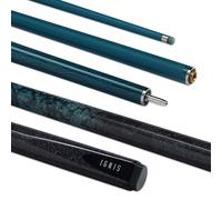 POWERGLIDE Ignis Queue de Billard Unisexe, Noir et Bleu Sarcelle, Full Size-57