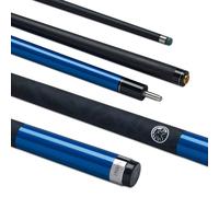 POWERGLIDE One Lot de 2 bâtons de Queue de Billard | Emanate | Fibre de Carbone et Fibre de Verre | Poignée Mate Ultra Lisse et Brillante | Taille complète 144,8 cm | Pointe de 10 mm