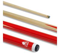 POWERGLIDE Original 1 Piece Snooker Cue Queue de Billard Jeunesse Unisexe, Rouge, Junior Length 48"
