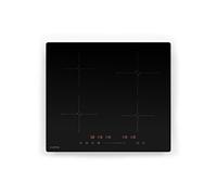 PowerGlide Plaque Induction Encastrable 4 zones 7800W Minuterie & Verrouillage Parental 60 cm Noir