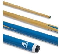 POWERGLIDE Queue de Billard ou de Billard | Original 1 pièce | Tige en peuplier avec Crosse Peinte | Longueur Junior 132,1 cm | Pointe 10 mm | Bleu