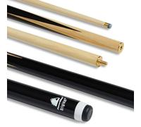 POWERGLIDE - Queue de Snooker en 2 pièces (Taille Unique) (Noir/Bois)