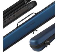 PowerGlide Svartur Étui pour queue de billard ou de billard Design moderne EVA doux au toucher Poignée et bandoulière Intérieur en mousse de protection Poches pour accessoires Compatible avec 2 queues