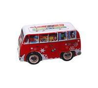 Powerhaus24 - Boîte métallique en forme de camping-car d'hiver, motoneige - Boîte à biscuits, de qualité alimentaire, rangement décoratif - Environ 22 x 12,5 cm, avec recette