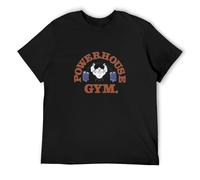 Powerhouse Gym T-Shirt Graphics Tee Black Tee Shirt M
