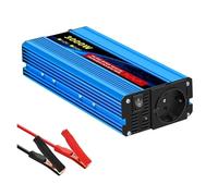 POWERinvert Adaptateur Prise UE pour Voiture avec Affichage LED Onduleur Sinusoïdal Pur 6000 W 12 V CC vers 230 V CA 240 V 50 Hz(3000W EU)