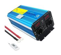 POWERinvert Onduleur À Onde Sinusoïdale 2000 W-8000 W Convertisseur Puissance avec Télécommande LED Transformateur Puissance Inverseur Sénoïdal Pura DC12V(110V US,7000W Remote)