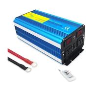 POWERinvert Onduleur À Onde Sinusoïdale 2000 W-8000 W Convertisseur Puissance avec Télécommande LED Transformateur Puissance Inverseur Sénoïdal Pura DC12V(220V Universal,6000W Remote)