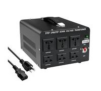 POWERinvert Transformateur Tension 5000 W/2000 W pour Appareils Électroménagers 110 V-220 V/220 V-110 V Élévateur/abaisseur(VTUS-5000)