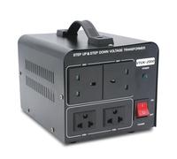 POWERinvert Transformateur Tension 5000 W/2000 W pour Appareils Électroménagers 110 V-220 V/220 V-110 V Élévateur/abaisseur(VTUK-2000)
