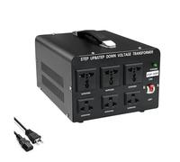 POWERinvert Transformateur Tension 5000 W/2000 W pour Appareils Électroménagers 110 V-220 V/220 V-110 V Élévateur/abaisseur(VTJP-5000)