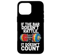 Powerlifting Gym Humor Heavy Barbell Weightlifting Coque pour iPhone 16 Pro Max