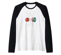 Powerlifting Gym Humor Heavy Barbell Weightlifting Manche Raglan