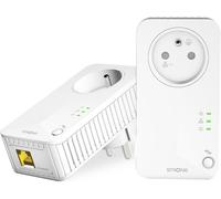 Powerline 600 Kit - Duo Prises Cpl - Kit Cpl - 600 Mbps - Compatible Toute Box/Routeur - Port Ethernet + Prise Filtrée - Installation Rapide - Internet Haut Débit Partout -Powerl600duofrv2