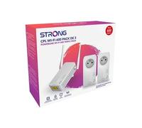 Strong Kit CPL Powerline Wi-Fi 600 Trio – Point d'accès 300 MB – HomePlug AV 2,4 GHz