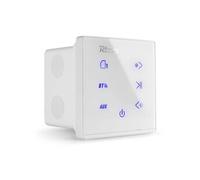 Power Dynamics Powerline A100W Amplificateur Audio Mural 4X 20 Watts, Récepteur sans Fil Bluetooth, USB et Micro SD, Écran Tactile, Livré avec Télécommande, Idéal pour Sonorisation de la Maison