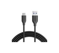 PowerLine - Câble USB - 24 pin USB-C (M) pour USB type A (M) - USB 3.0 - 1.8 m - noir