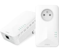Powerline WiFi 1000 Kit - Duo WiFi Powerline Sockets - Powerline Kit - 1000 Mbps/WiFi 1200 Mbps - Compatible with any Box/Router - 1 Ethernet Port + Filtered Plug - Quick Installation - White