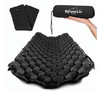POWERLIX Tapis de Couchage Gonflable Ultra léger, idéal pour Le Camping, Le Sac à Dos, la randonnée - Airpad, Sac de gonflage, Sac de Transport, kit de réparation