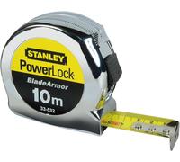 - Powerlock Tape Measure 10 M X 25 Mm Made In France-Wide Tape-Blade Armor And Mylar Coating-Hook 3 Rivets-Shockproof Abs Case-Tape Lock-Actual 0 Position- 0-33-532