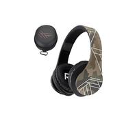 PowerLocus Casque Bluetooth sans Fil, Casque Audio stéréo Pliable sans Fil et Filaire avec Micro intégré, Micro SD/TF, FM pour iPhone/Wiko/Samsung/iPad/PC (Camouflage)