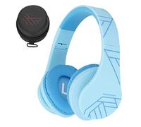 PowerLocus Casque Bluetooth Enfant, P2 Casque Audio pour Enfants avec Volume limité à 85db, Écouteurs sans Fil et Filaires, Casque Pliable et Réglable, Confortable, avec Micro intégré, Micro SD Slot