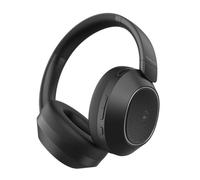 PowerLocus Casque Bluetooth sans Fil avec réduction de Bruit Hybride Active, 60H Heures de Lecture, Bass Mode, Casque Audio Pliable avec Micro, Connexion multipoint, Léger et Confortable (Noir)