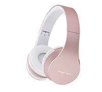 PowerLocus Casque Bluetooth Supra-auriculaire, Pliable, Casque stéréo Hi-FI avec Basses Profondes, Micro SD/TF, Radio FM et Mode Filaire, Microphones intégrés, Cache-Oreilles Doux pour téléphone/PC