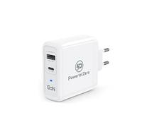 PowerlotZero Chargeur USB C, 63 W, GaN, 2 ports PD & QC 3.0, adaptateur de charge 60 W pour MacBook Pro, ordinateur portable, iPad, iPhone 14, Max, Plus, Pixel