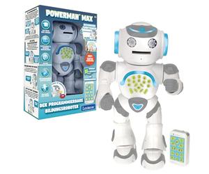 Powerman Max Télécommande robot parlant STEM programmable Danses chantant de 10 000 histoires 300+ quiz pour les enfants à partir de 4 ans - Allemand