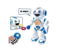 Lexibook Robot télécommandé Powerman Star ROB85FR – Parle et marche, Programmable STEM 4+ Blanc/Bleu