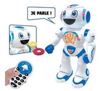Lexibook Robot télécommandé Powerman Star ROB85FR – Parle et marche, Programmable STEM 4+ Blanc/Bleu
