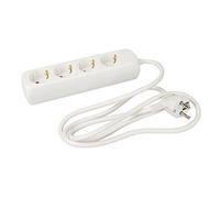 PowerMaster 641564 Barrette d'alimentation quadruple, fiche de type F (Schukostecker) 4 fois, 1,5 m